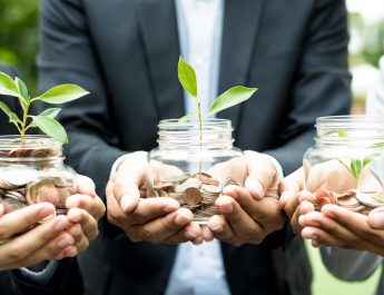 Grants for volunteers stock image