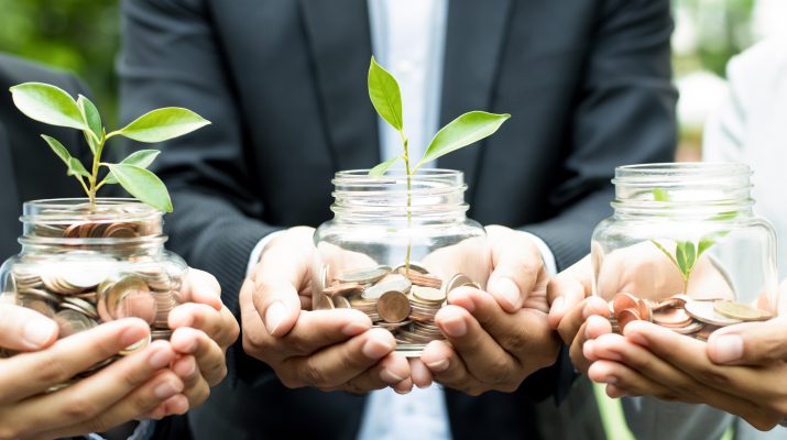 Grants for volunteers stock image