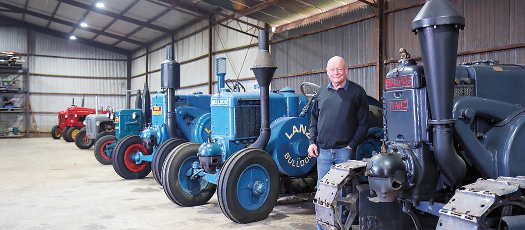 Thorpdale’s Bill Robinson is selling his prized collection of antique Bulldog tractors in June. Photo: Katrina Brandon