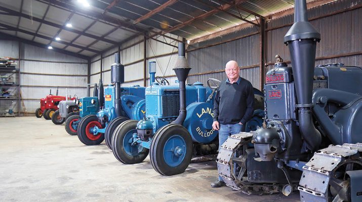 Thorpdale’s Bill Robinson is selling his prized collection of antique Bulldog tractors in June. Photo: Katrina Brandon