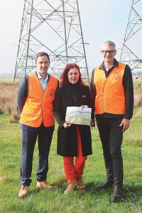 Daniel O’Doherty, Vice President Business Development, Energy Dome, Latrobe City Council Mayor Sharon Gibson, and SEC Executive General Manager, Assets, Lane Crocket. Photo: Katrina Brandon