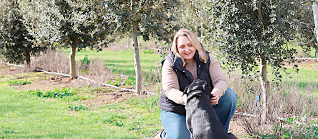 Laura Considine and Luna, the truffle pup. Photo: Katrina Brandon