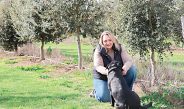 Laura Considine and Luna, the truffle pup. Photo: Katrina Brandon