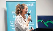 Elevate Dairy’s Program Director and Principal at Beanstalk AgTech, Jolien Paalman, welcomed the group to the event. Photo: Katrina Brandon