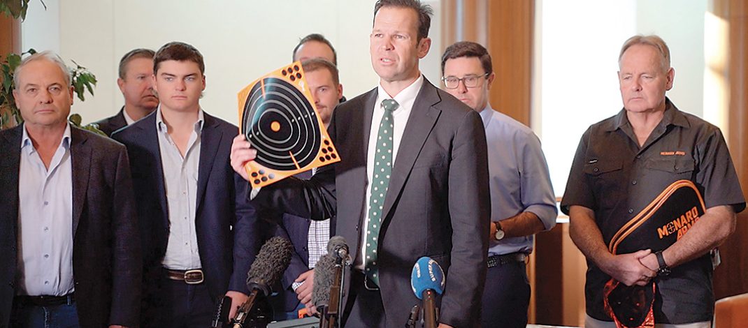 Leader of the Nationals Matt Canavan urges Prime Minister Anthony Albanese to reverse the new gun buyback scheme as farmers, hunters and gun-based athletetic leaders across Australia sign no to the scheme. Photo: Contributed