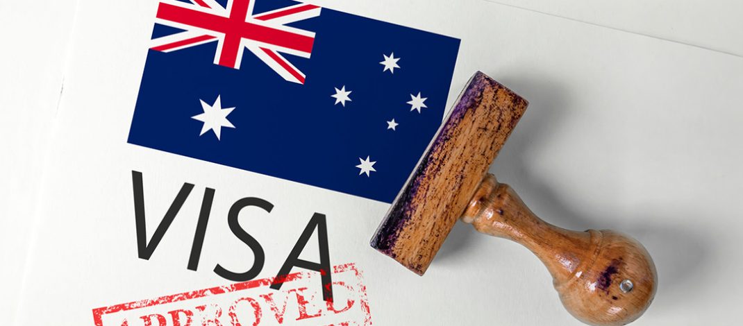 Australian Visa Stock Image