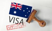 Australian Visa Stock Image