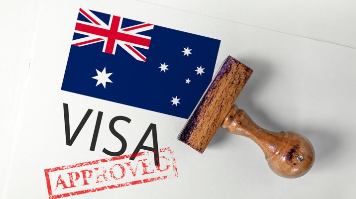 Australian Visa Stock Image
